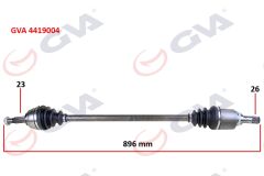 GVA 4419004 AKS ÖN KOMPLE SAĞ CLIO IV-SYMBOL 1.5DCI 12 > LOGAN II-SANDERO II-STEPWAY 1.5DCI 10 > STEPWAY II 1.6-16 16V