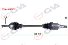 GVA 4419005 KOMPLE AKS SOL DACIA SANDERO STEPWAY II 12- 1.5DCI 656mm