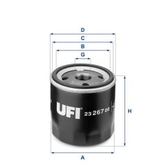 UFI 2326700 YAĞ FİLTRESİ FORD FOCUS/MONDEO/FIESTA/MAZDA/ESCORT-1.25-1.4-1.6 BENZİN S MAX 07>14 1.6 ZETEC VOLVO C30 S40 S80 V40 V50 V60 V70