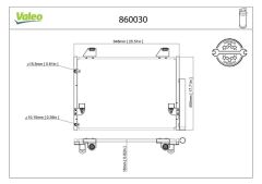 VALEO 860030 KLİMA RADYATÖRÜ KONDENSER TOYOTA HILUX VIGO 2.5L 2KDFTV KUN15 KUN25 KUN35 05-15 / 3.0L 1KD-FTV KUN 26 05-14