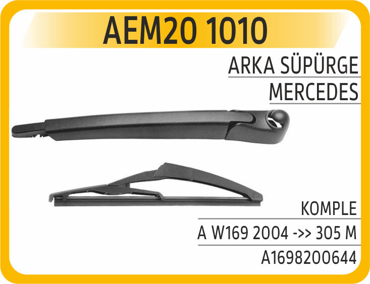 AEM20 1010 SILECEK SUPURGESI ARKA 305mm MERCEDES A-CLASS W169 KOLLU
