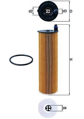 MAHLE OX823.6D YAG FILTRESI MERCEDES OM654 W205 S205 C205 A205 C257 W213 S213 C238 A238 W222