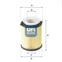 UFI 2517800 YAG FILTRESI MERCEDES M270 M274 W204 W205 W176 W177 W246 W212 W213