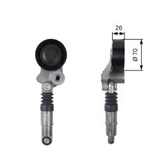 GATES T39158 KAYIS GERGI RULMANI MERCEDES SPRINTER B906 B907 B910 KUTUKLU