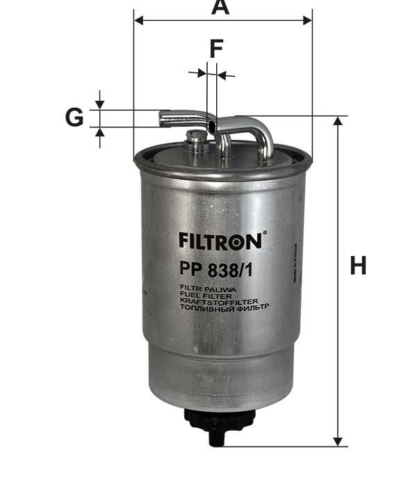FILTRON PP 838/1 FORD Escort VI, Escort VII, Fiesta Courier I, Fiesta III / Fiesta III, Fiesta IV / Fiesta Mk IV + V, Mondeo I (BNP/GBP), Mondeo II (BAP/BFP/BNP), Orion YAKIT FİLTRESİ