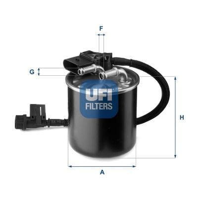 UFI 2414900 YAKIT FILTRESI MERCEDES OM651 W204 S204 W212 C207 W166 X204 W639 W447 B906 B907 B910