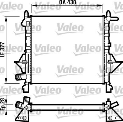 VALEO 732051 MOTOR SU RADYATÖRÜ RENAULT TWINGO 96>1.1 2 SIRA AL PL SİSTEM