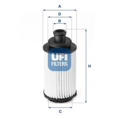 UFI 2511800 YAĞ FİLTRESİ ANTARA-INSİGNIA A-B-ZAFIRA C 2.0 DTH B20DTH-D20DTH-DTR