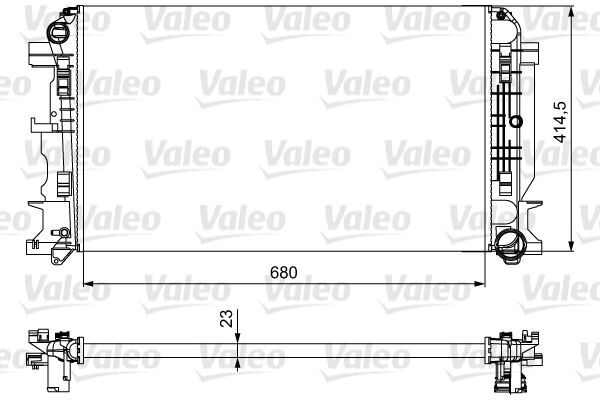 VALEO 734926 MOTOR SU RADYATORU MERCEDES SPRINTER B906 . VW CRAFTER 30-35-50 680X416X23