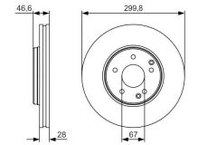 BOSCH 0986479R79 FREN DISKI ON MERCEDES W203 CL203 C209 W210 R170