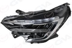GVA 2014038 FAR LEDLİ SOL MOTORLU RENAULT CLIO V 19>23 SİYAH ÇITALI