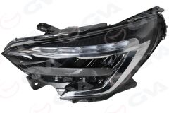 GVA 2014038 FAR LEDLİ SOL MOTORLU RENAULT CLIO V 19>23 SİYAH ÇITALI