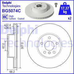 DELPHI BG5074C FREN DISKI ON BMW G42 G20 G21 G28 G22 G23 G26