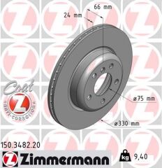 ZIMMERMANN 150.3482.20 FREN DISKI ON BMW F10 F11 F18