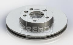 FRENDI 36232 FREN DİSK ÖN VW SHARAN-SEAT ALHAMBRA-FORD GALAXY 95> DIŞ ÇAP: 288mm-KALINLIK: 25mm HAVALI