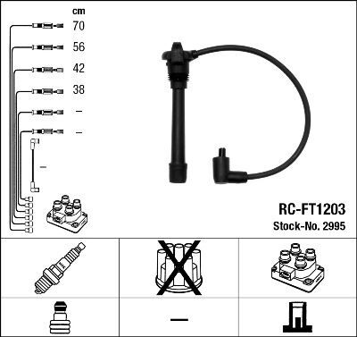 NGK 2995 BUJİ KABLOSU PALIO 1.2 16V