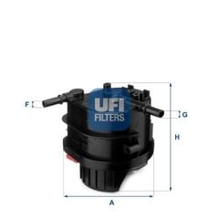 UFI 2401500 YAKIT FİLTRESİ BIPPER-NEMO-P307-P207-P206-C3-C2 1.4 HDI-FUSION-FIESTA 1.4TDCI