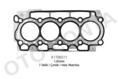 OTOCONTA 41706011 SİLİNDİR KAPAK CONTASI SKC ÇELİK MLS 1.65mm 7 DELİK P206-BIPPER-NEMO-FIESTA 1.4 HDİ 8HS-8HT-8HX-D V4TD