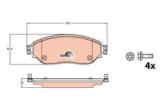 TRW GDB2096 ÖN FREN BALATA RENAULT TRAFIC III 15> OPEL VIVARO B 15>
