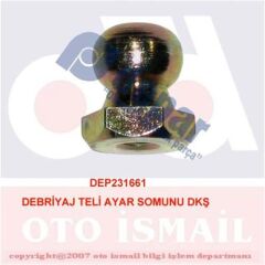 DEPAR 1661 DEBRİYAJ TELİ AYAR SOMUNU DKŞ