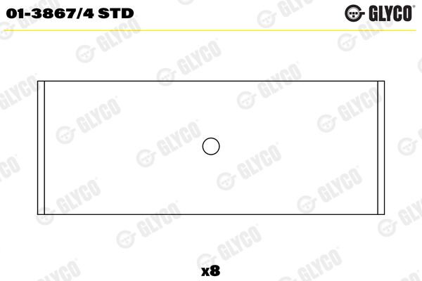 GLYCO 013867.4 STD KOL YATAK VAG 76.5MM ADX