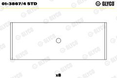 GLYCO 013867.4 STD KOL YATAK VAG 76.5MM ADX
