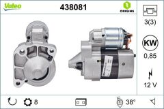 VALEO 438081 MARŞ MOTORU 12V 8 DİŞ LOGAN- KNG- CLIO I- MGN I 1.4 98-
