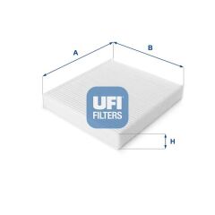 UFI 5312900 POLEN FİLTRESİ KARBONSUZ FOCUS II 1.6TDCİ 1.8 2.0 TDCİ 2004-201212 VOLVO S40 C70 V50 C30 04-12