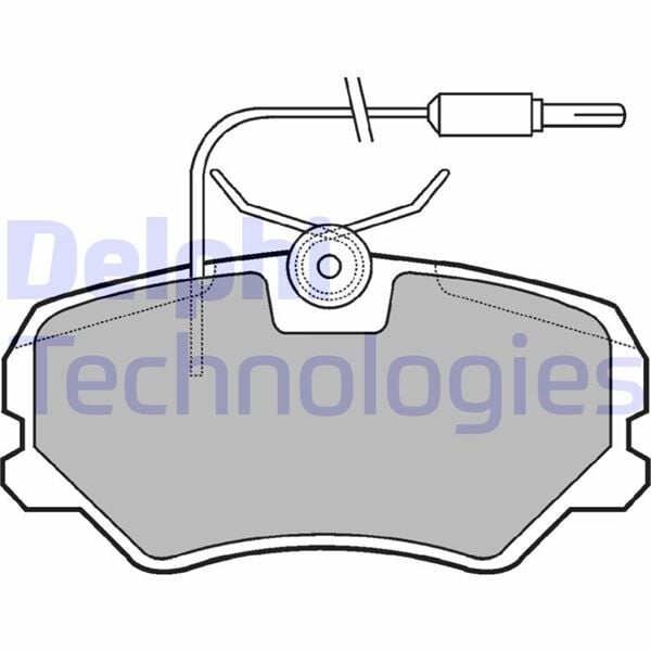 DELPHI LP564 ÖN FREN BALATASI P306 2.0 S16 1993-97 -P405 1.6I 1.8I 2.0I 1.9 SRI-2.0 MI16 CITROEN ZX 2.0 FİŞLİ