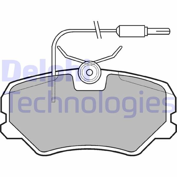 DELPHI LP564 ÖN FREN BALATASI P306 2.0 S16 1993-97 -P405 1.6I 1.8I 2.0I 1.9 SRI-2.0 MI16 CITROEN ZX 2.0 FİŞLİ