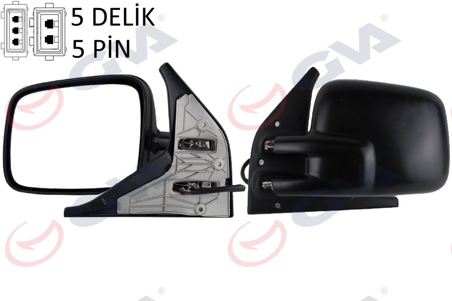 GVA 1075506 DIŞ DİKİZ AYNASI SOL TRANSPORTER T4 96> ELEKTRİKLİ ISITMALI KONVEKS VM-186EHL