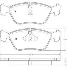 VALEO 670616 ÖN BALATA VOLVO 850 2.0 2.3 T5 2.5 91-96 S70 2.3 2.4 2.5 97-00 V70 97-00 C70 2.0T 97-02 272343-30648381-9485267-30793799