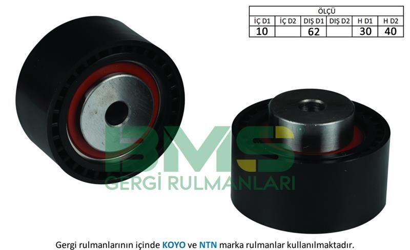 BMS 415 EKSANTRİK GERGİ RULMANI BOXER 02- - EXPERT 00- -P406-607 00-04 -807 02- -C5-C8-JUMPER- 2.2HDI