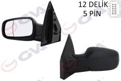 GVA 1014151 DIŞ DİKİZ AYNASI SOL CLIO 06> ELEKTRİKLİ ISITMALI ASFERİK 5 FİŞ VM-6136EHAL