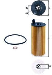 MAHLE OX404D YAG FILTRESI BMW N47 N57 F10 F20 F30 F32 F34 F36 F01 F07 E90 F22 E84 F25 F15 F16 F26 . TOYOTA VERSO 13>18 AURIS 15> RAV4 15> AVENSIS 15>