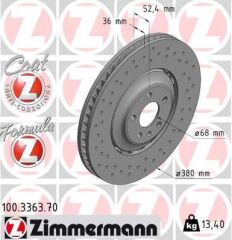 ZIMMERMANN 100.3363.70 FREN DİSK