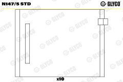 GLYCO N147.5 STD EKSANTRIK YATAK VAG 79.5MM AFN