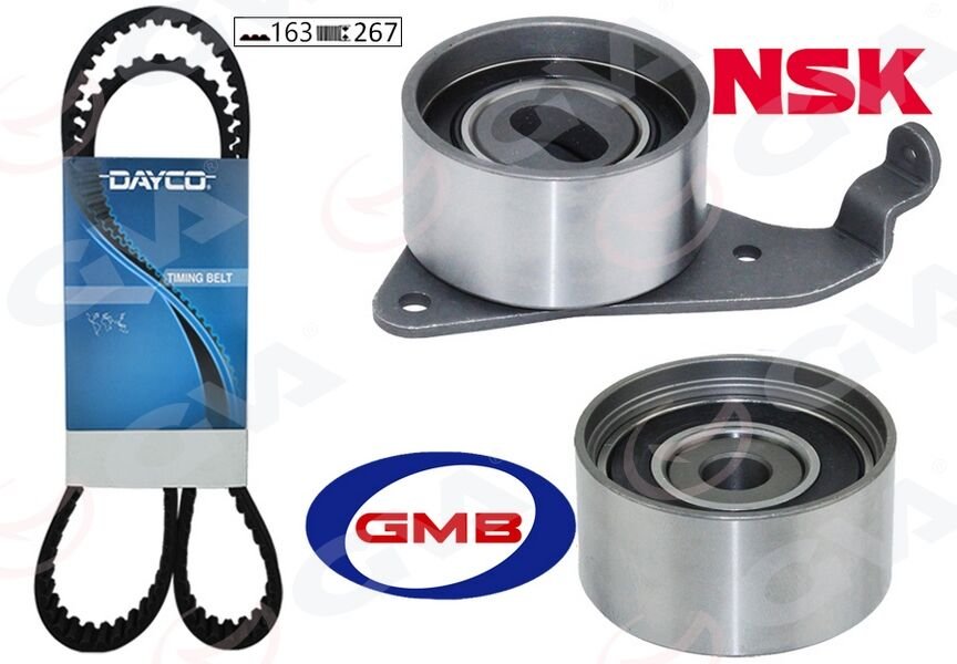 GVA 59T7103 TRİGER KAYIŞ SETİ EKSANTRİK SETİ TOYOTA AVENSIS 2.0L 3S-FE ST220 98-00 / CORONA 2.0L 3S-F 3S-FE ST 171 ST191 89-94 / CARINA E 2.0L 3S-FE ST191E 95-98 / RAV4 2.0L 3S-FE SXA10 95-00 1 KAYIŞ 2 RULMAN