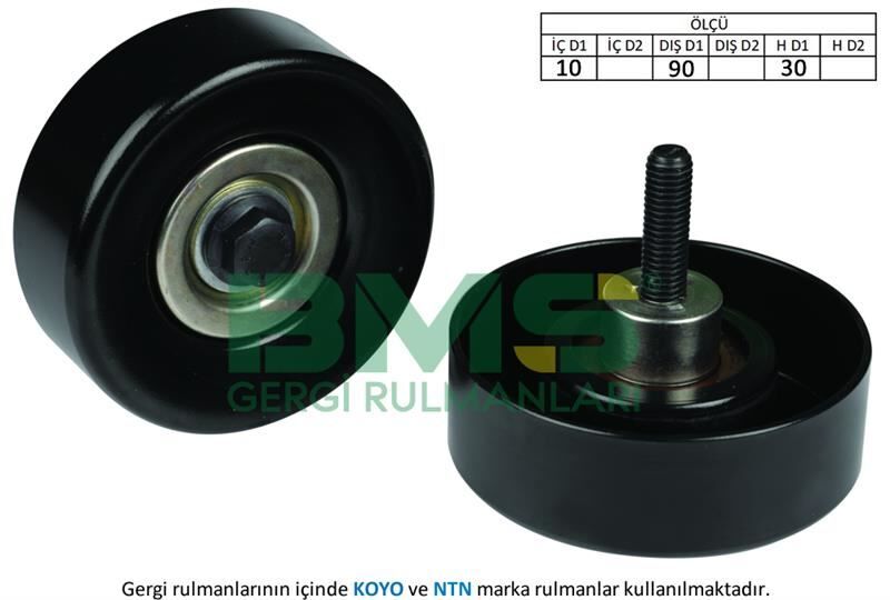 BMS 137P ALTERNATÖR GERGİ RULMANI FIESTA 1.8DI 00- -FOCUS 1.8TDCI-1.8DI-1.8TDDI 98-04 -TOURNEO CONNECT 1.8D