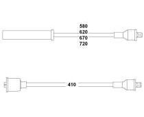HELLUX HBK.3473 BUJİ KABLOSU SUZUKI VITARA 1.6L G16A 8 supap SE416 - 3 kapı 88-91