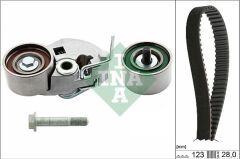 INA 530054210 TRİGER KAYIŞ SETİ EKSANTRİK SETİ HYUNDAI ACCENT ADMIRE GETZ 1.5L D3EA 02-05 / TUCSON SANTAFE 2.0L 2.2L D4EA D4EB 04-09 / SONATA 2.0L 06-11 / KIA SPORTAGE 2.0L D4EA 04-10 1 KAYIŞ 2 RULMAN 123x280