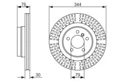 BOSCH 0986479489 FREN DISKI ON LAND ROVER RANGE ROVER III L322 02>12
