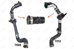 NIFEA 11599 TURBO HORTUMU KÜÇÜK PLASTİK PARÇA HARİÇ RENAULT MEGANE III 09> FLUENCE 09> 1.5dCi