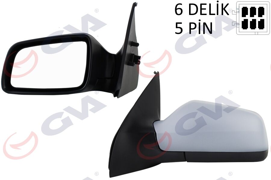 GVA 1090116 DIŞ DİKİZ AYNASI SOL ASTRA G 98> ELEKTRİKLİ ISITMALI ASTARLI ASFERİK 5 FİŞ VM-168EHPAL