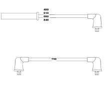 HELLUX HBK.3536 BUJİ KABLOSU MAZDA 626 1.6L F6 GD kasa 89-91 2.0L FE GD kasa 89-91