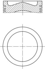 MAHLE 039PI00125002 PİSTON SEGMAN FIESTA/207/208/2008/206 /DS3/C3 1.4 TDCİ 70 PS EURO 5 0.50 ÇAP: 73.70MM 87-838407-02
