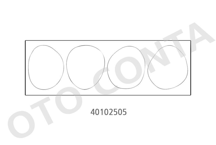 OTOCONTA 40102505 MOT.GÖMLEK CONTASI SİLİKON R9-R12 1.4 4 PARÇA