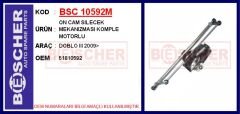 BSC 10592M ÖN CAM SILECEK MEKANIZMASI FIAT DOBLO III 10> MOTORLU
