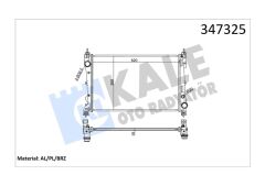 KALE 347325 RADYATÖR DOBLO 1.4-1.3 DMTJ 10 > COMBO 1.3 CDTİ 12 > MEKANİK AC /- 620x400x16