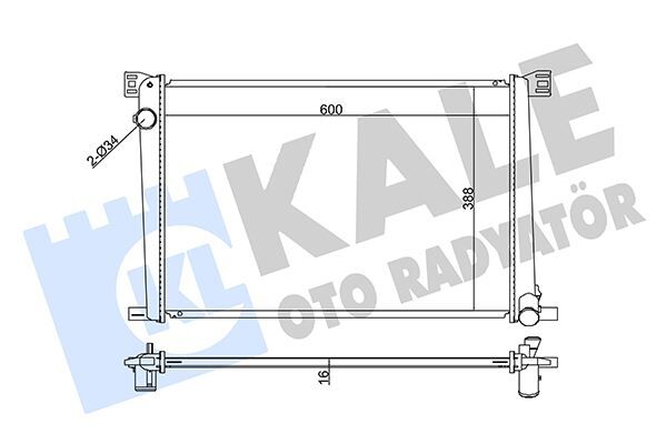 KALE 352570 MOTOR SU RADYATORU MINI N12 N16 R55 R56 R57 R58 R59 R60 R61